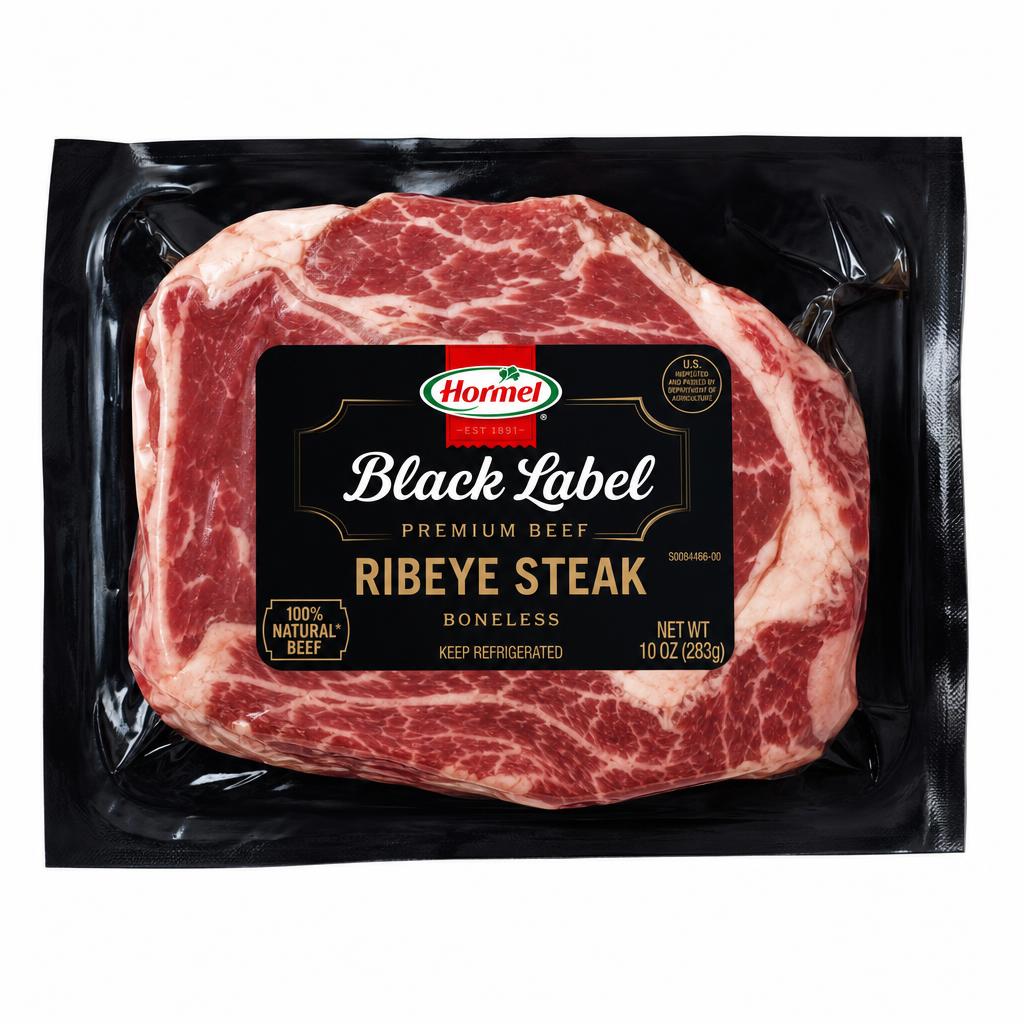 Hormel Black Label Premium Boneless Ribeye Steak 10 oz